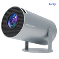 180-degree rotatable portable smart projector angled for ceiling viewing